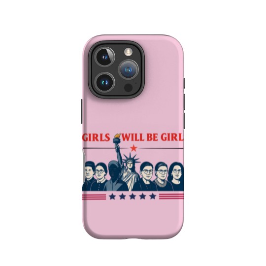 Discover Girls Will be Girls Comfort Colors IPhone Cases, Patriotic Feminist 4th of July IPhone Cases