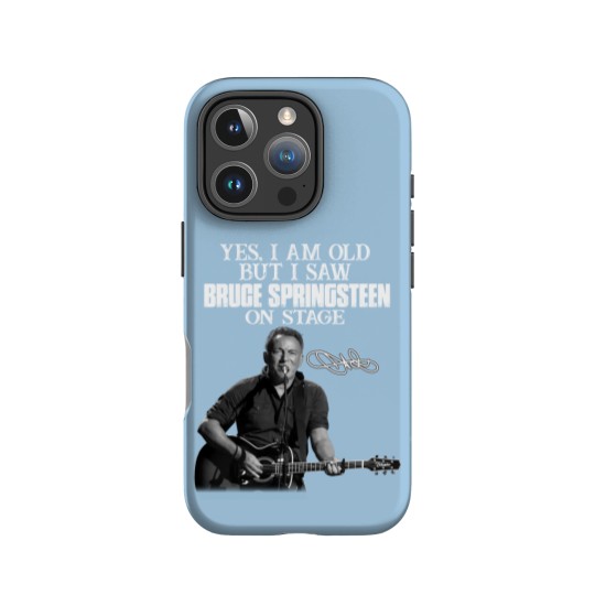 Discover SHUINIU Yes I Am Old But I Saw Bruce-Springsteen On Stage IPhone Cases Vintage Gift Black