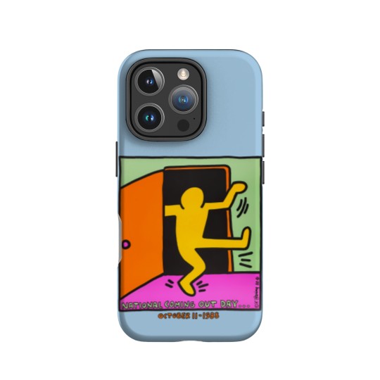 Discover vintage keith haring 1988 IPhone Cases national coming out day