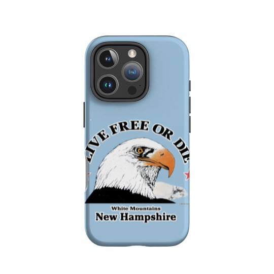 Discover 80s Live Free Or Die New Hampshire White Mountains Eagle 1985 IPhone Cases