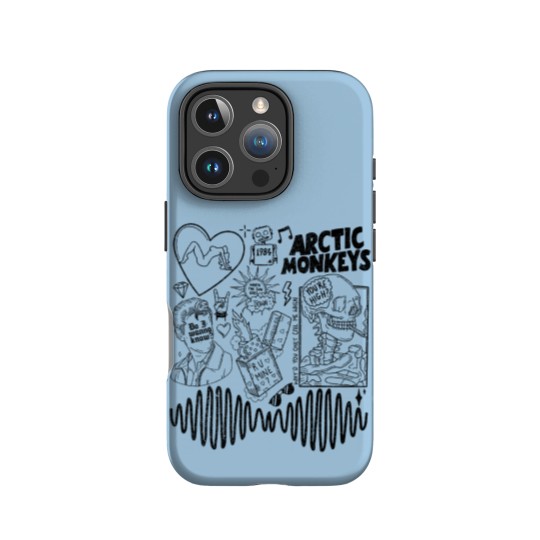 Discover Arctic Monkey Doodle Art IPhone Cases, Vintage Arctic Monkey Merch Album IPhone Cases