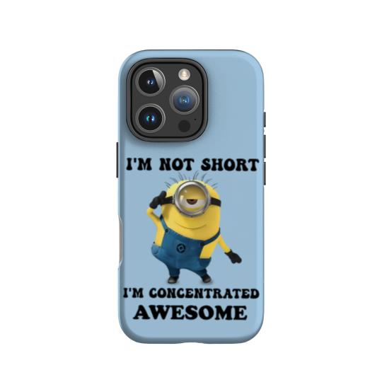 Discover Minions I'm Not Short I'm Concentrated Awesome The Rise of Gru Graphic IPhone Cases