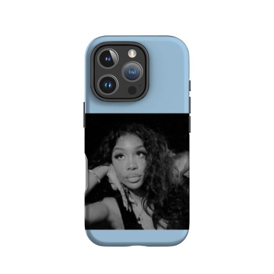 Discover Graphic "S-Z-A" Black n White RnB Printed IPhone Cases