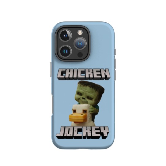 Discover Chicken Jockey Minecraft Movie IPhone Cases, Minecraft Movie IPhone Cases