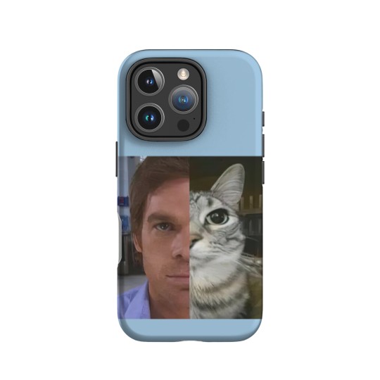 Discover Dext Morgan IPhone Cases, Funny Cat Meme IPhone Cases, Unisex Heavy Cotton IPhone Cases, Gift for Dexter Fans, TV Show Fan IPhone Cases