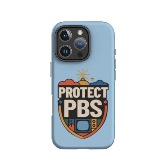 Discover Protect PBS IPhone Cases, PBS Unisex IPhone Cases, Political Protest IPhone Cases, Save Public Broadcasting, Anti Trump IPhone Cases