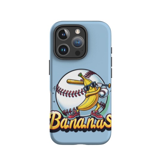 Discover Let's Go Bananas Baseball IPhone Cases, Sports Team Mascot IPhone Cases