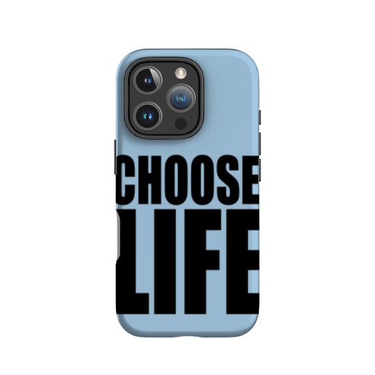 Discover George Michael Choose Life IPhone Cases, 80s Slogan IPhone Cases, Celebrity Retro Vintage IPhone Cases