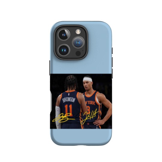 Discover Jalen Brunson and Josh Hart With Signature Vintage IPhone Cases, New York Basketball Retro 90s IPhone Cases