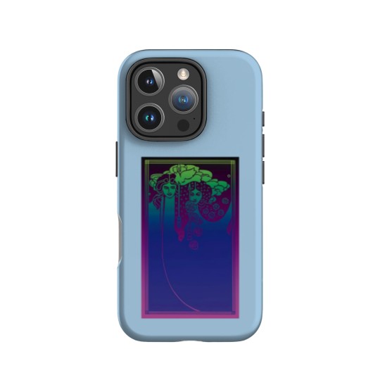 Discover Art Nouveau Ladies (blue on purple) - Art Nouveau - IPhone Cases