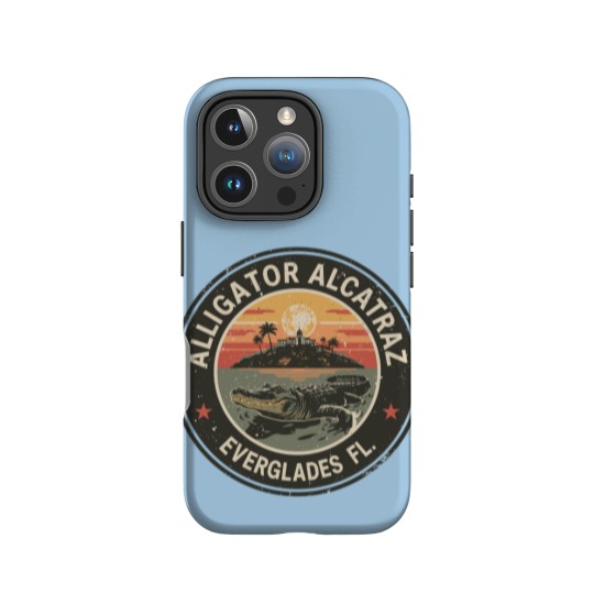 Discover Alligator Alcatraz IPhone Cases, Everglades Florida Parody IPhone Cases, Funny Vintage