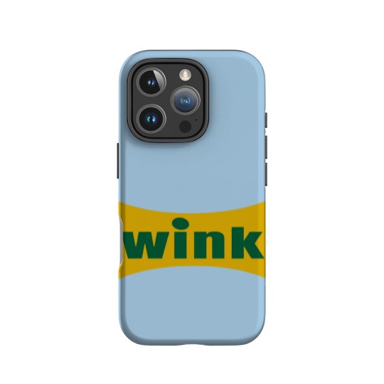 Discover Wink Grapefruit Flavored Soft Drink Soda Pop Logo IPhone Cases