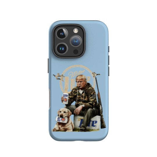 Discover trump hunting miller lite beer IPhone Cases