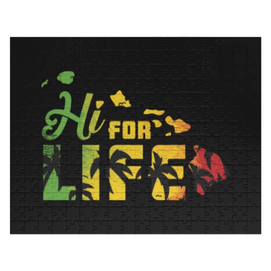 Discover Hawaii For Life Rasta Island Chain Gift traveler Jigsaw Puzzles
