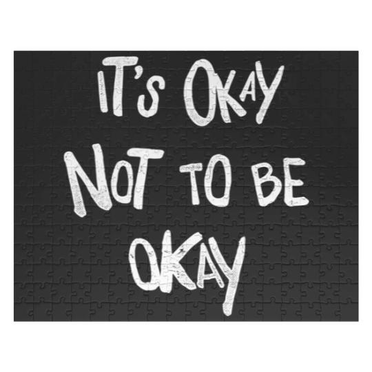 Discover Depression Merch Jigsaw Puzzles It's Okay Not To Be Okay