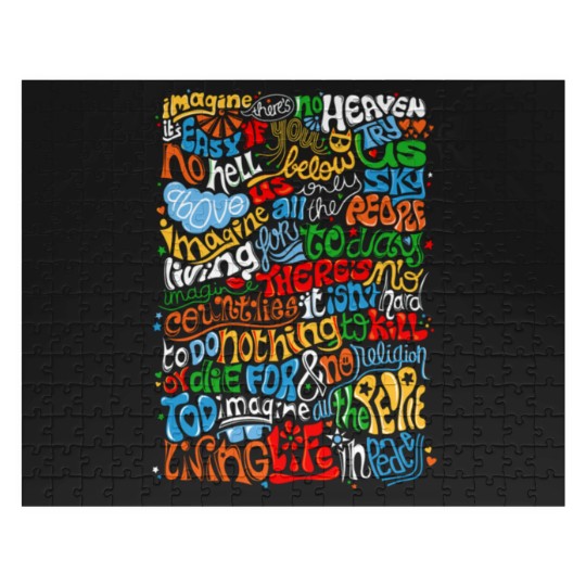 Discover Lennon Imagine Quote Jigsaw Puzzles