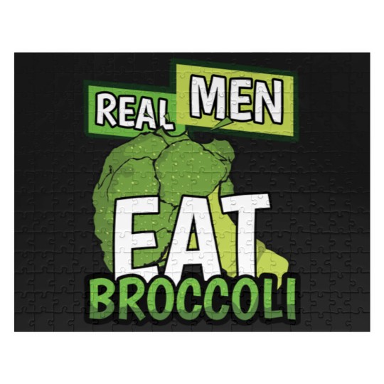 Discover Real Men Eat Broccoli - Men - Jigsaw Puzzles