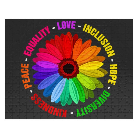 Discover Kindness Peace Equality Love Inclusion Hope Diversity Jigsaw Puzzles
