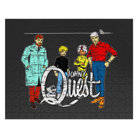 Discover Jonny Quest - weathered board distressed - Jonny Quest - Jigsaw Puzzles