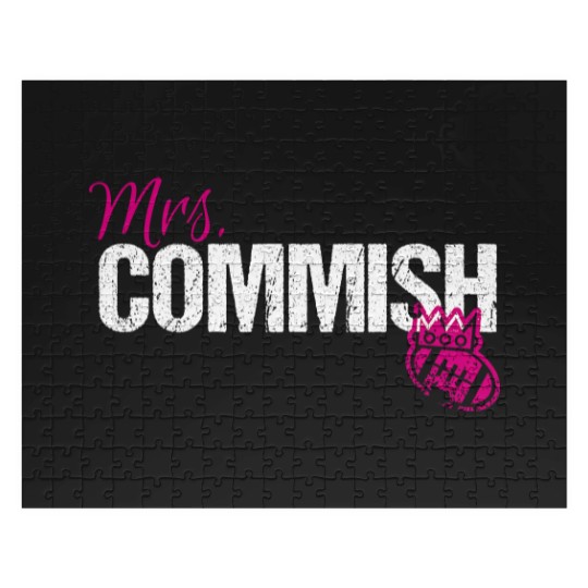 Discover Mrs. Commish Fantasy Football Commissioner Wife Jigsaw Puzzles