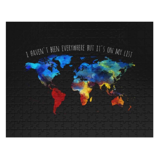 Discover I Haven't Been Everywhere But It's On My List Jigsaw Puzzles