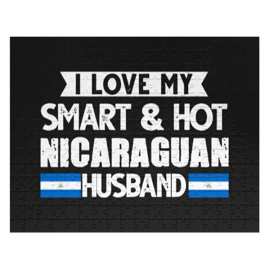 Discover Womens I Love My Nicaraguan Husband Nicaraguan Jigsaw Puzzles