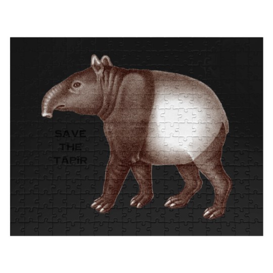 Discover Malayan Tapir - Save the Tapir, I Love Tapirs Jigsaw Puzzles