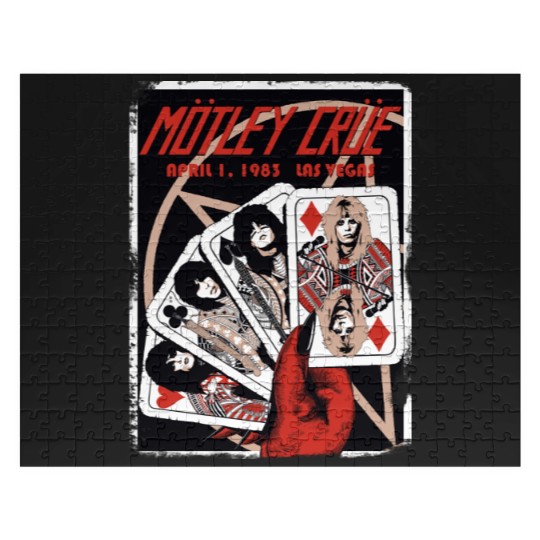 Discover Motley Crue The Stadium Tour 2022 Vintage Motley Crue Graphic Jigsaw Puzzles