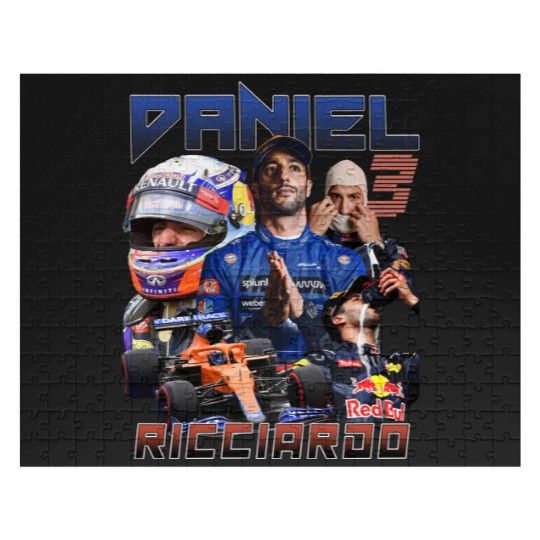 Discover Daniel Ricciardo McLaren Racing 90s Vintage Bootleg Unisex Rap Jigsaw Puzzles