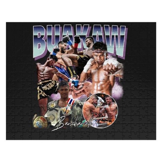 Discover Buakaw Muay Thai Boxer 90's Retro Champions Graphic Vintage Gift Sport Jigsaw Puzzles