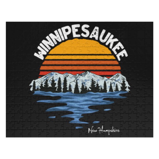 Discover Vintage Lake Winnipesaukee New Hampshire Souvenir Jigsaw Puzzles