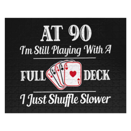 Discover Funny 90th Birthday Gift Jigsaw Puzzles 90 Year Old Cards Jigsaw Puzzles