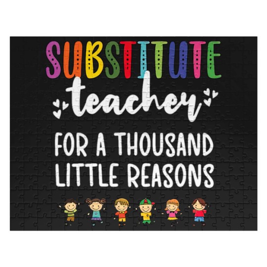 Discover Substitute Teacher Appreciation School Sub Teacher Jigsaw Puzzles