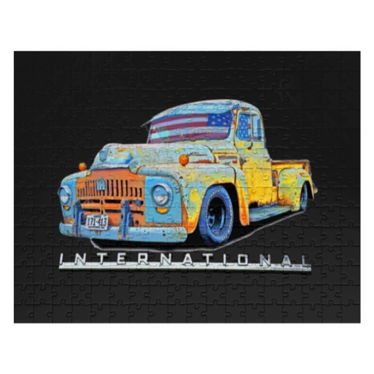 Discover 1951 1952 INTERNATIONAL HARVESTER PICK UP RATROD Jigsaw Puzzles
