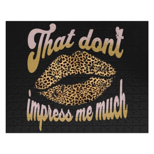 Discover Shania Twain That don't Impress me Leopard Cheetah Print Jigsaw Puzzles
