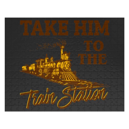 Discover Take Him To The Train Station, yellowst Lover Jigsaw Puzzles