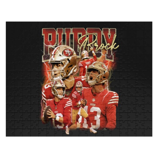 Discover Brock Purdy San Francisco Football Jigsaw Puzzles, Football Jigsaw Puzzles Christmas Gift