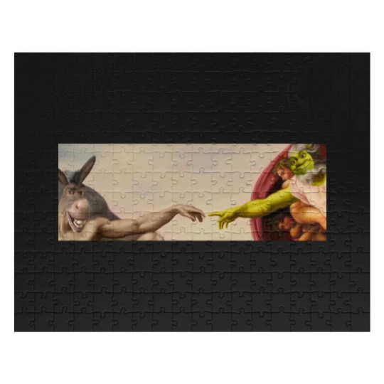 Discover Shrek hands of God Classic Jigsaw Puzzles, Love Shrek Jigsaw Puzzles