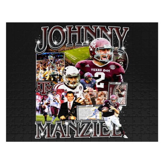 Discover Johnny Manziel Vintage Style Bootleg Jigsaw Puzzles, Johnny Manziel Jigsaw Puzzles