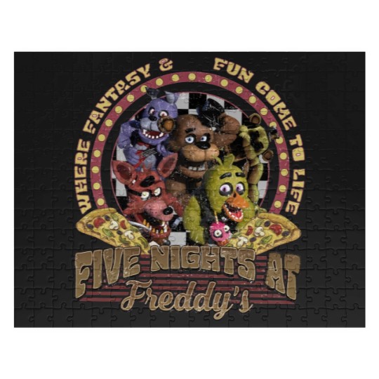 Discover Five Nights at Freddy Jigsaw Puzzles, Freddy Fazbear Bonnie Chica Foxy Jigsaw Puzzles, Fnaf Jigsaw Puzzles