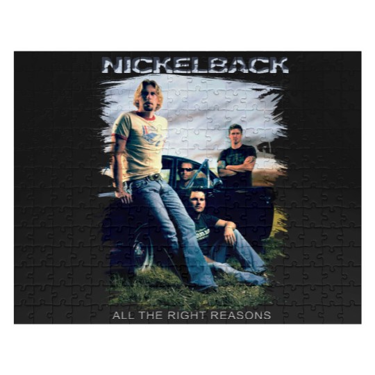 Discover Vintage Nickelback Jigsaw Puzzles, Nickelback 90s Rock Band Jigsaw Puzzles