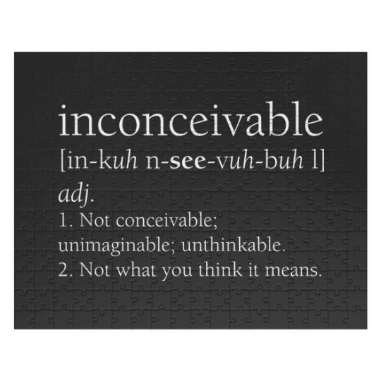 Discover inconceivable definition , funny gift Jigsaw Puzzles
