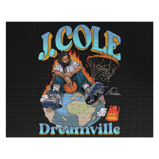 Discover J Cole Dreamville Vintage Jigsaw Puzzles, J Cole Jigsaw Puzzles, Rap Hip Hop, J Cole Merch