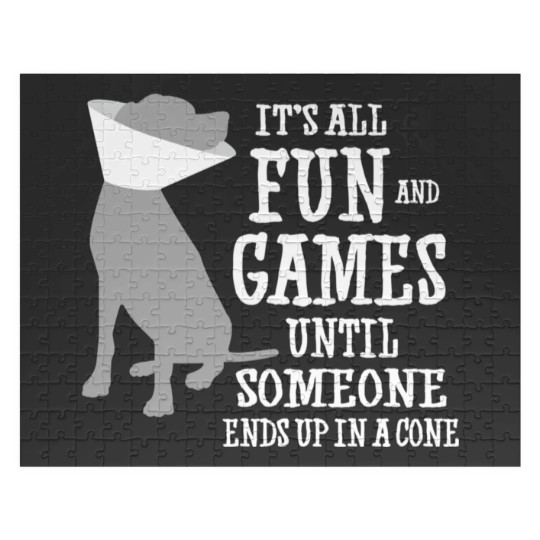 Discover Its all fun and games until someone ends up in a cone Jigsaw Puzzles