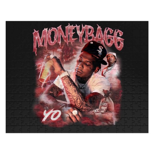Discover Moneybagg Yo Rap Jigsaw Puzzles, Rapper Bootleg Vintage 90s Y2K Style