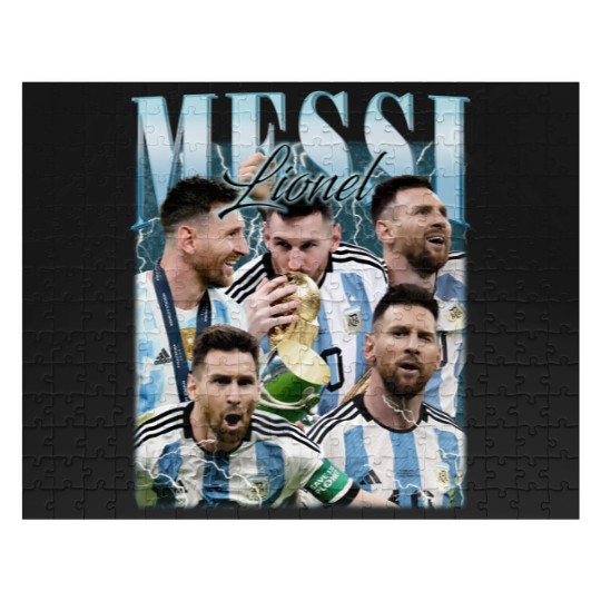 Discover Lionel Messi Vintage: Unisex Jigsaw Puzzle