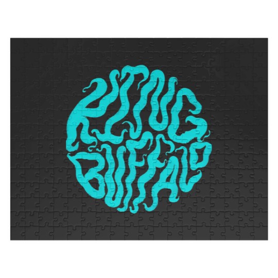 Discover King Buffalo, black and blue Jigsaw Puzzles