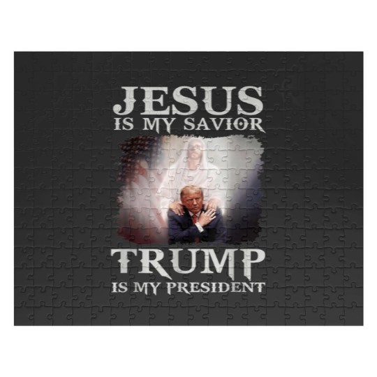 Discover Jesus Is My Savior Trump Is My President Jigsaw Puzzles