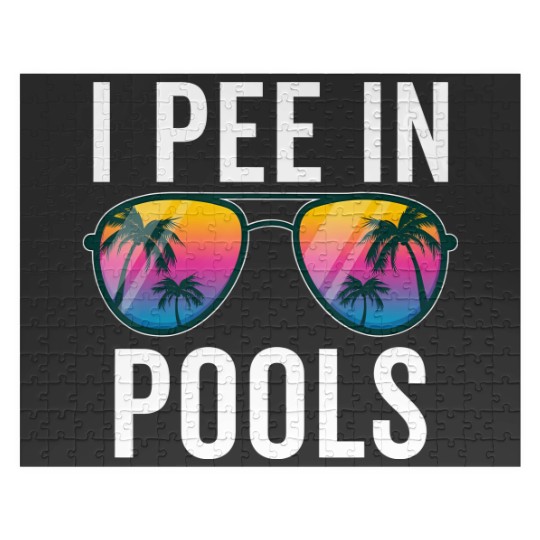 Discover I Pee In Pools Sunglasses - I Pee In Pools - Jigsaw Puzzles