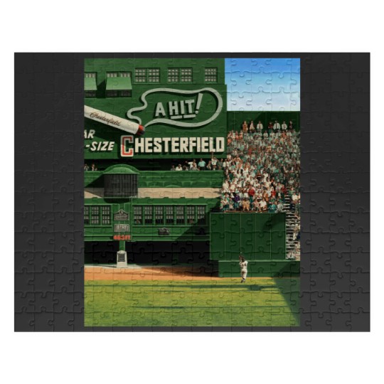 Discover Baseball Art - Colorized ‘The Catch’ by Willie Mays Jigsaw Puzzles